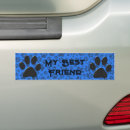 Search for black and white dog bumper stickers Paw