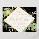 Search for gold foil bridal shower invitations Tropical