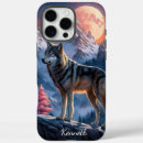 Search for wolf night iphone cases Moon