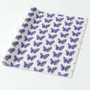 Search for flower fairy wrapping paper Blue