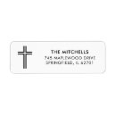 Search for christian cross return address labels Modern