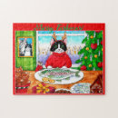 Search for funny christmas puzzles Kitten
