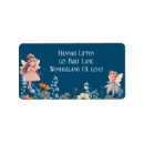 Search for fairy return address labels Watercolor flower