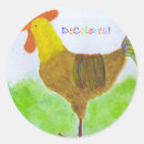 Search for de colores stickers Rooster