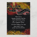 Search for red masquerade mask invitations Mardi gras