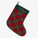 Search for tartan plaid christmas stockings Stewart