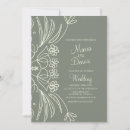 Search for flower line art wedding invitations Modern