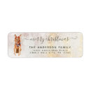 Search for golden retrievers return address labels Watercolor