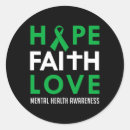 Search for green awareness ribbon stickers Suicide