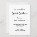 Search for whimsical sweet 16 invitations Simple 16th birthday party