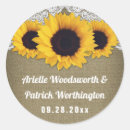 Search for sunflower on burlap stickers Lace