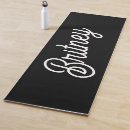 Search for black and white yoga mats Girly