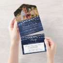 Search for rustic string lights wedding invitations Navy blue