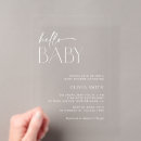 Search for hello baby shower invitations Calligraphy