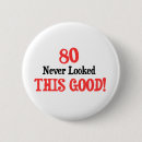 Search for funny 80th badges Party