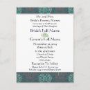 Search for aqua and grey wedding invitations For her