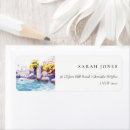 Search for rocky return address labels Watercolor