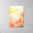 Search for abstract mountain landscape canvas prints Watercolor