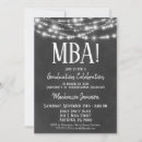 Search for mba graduation invitations announcements Master of business administration