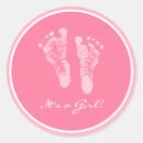 Search for girl footprints stickers Its a girl