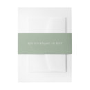 Search for sage invitation belly bands Minimalist