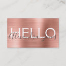 Search for hello business cards Pink