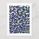 Search for green waves postcards Blue