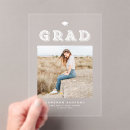 Search for white graduation invitations Class of 2025