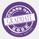 Search for girly graduation stickers Purple