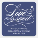 Search for love is sweet wedding stickers Elegant