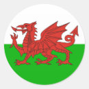 Search for welsh dragon flag stickers Country