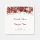 Search for burgundy and blush wedding napkins Rustic
