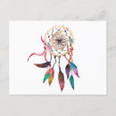 Search for watercolor dreamcatcher postcards Bohemian