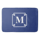 Search for monogram bath mats Navy blue