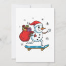 Search for skater christmas cards Snowman