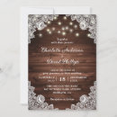 Search for country western lace wedding invitations String lights