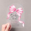 Search for bow baby girl shower invitations Its a girl