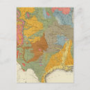 Search for us map postcards Lithographed