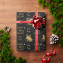 Search for black christmas tree wrapping paper Gold