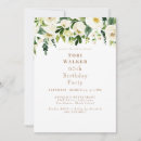 Search for floral 65th birthday invitations White