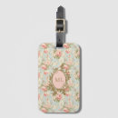 Search for floral luggage tags Vintage