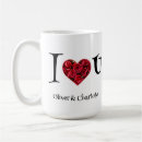 Search for red rose heart mugs Valentine