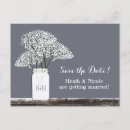 Search for mason jar save the date postcards Country