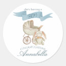 Search for blue baby carriage stickers Vintage
