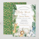 Search for green gold baby shower invitations Jungle