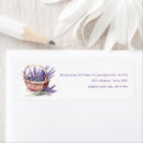 Search for lavender flower return address labels Modern