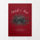 Search for black red wedding programmes Gothic