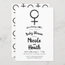 Search for feminine baby shower invitations Modern