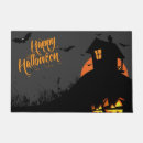Search for scary halloween doormats Black
