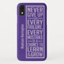 Search for never give up iphone cases Quote